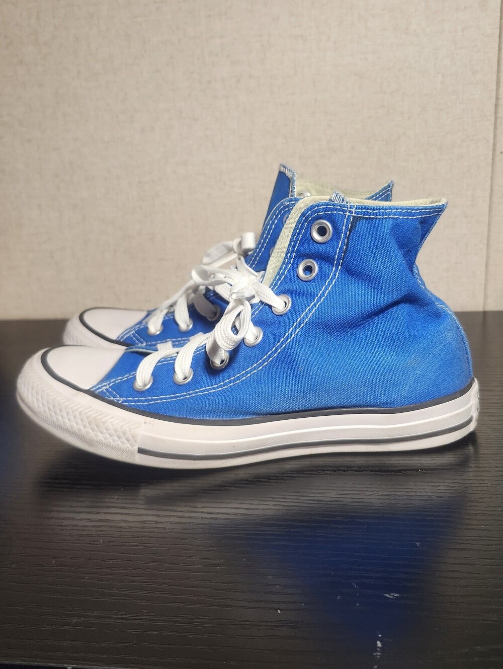 Blue Converse Chuck Taylor High Top Sneakers